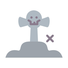 Pirate Grave Vector Design Icon Style