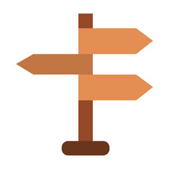 Directional Sign Vector Design Icon Style