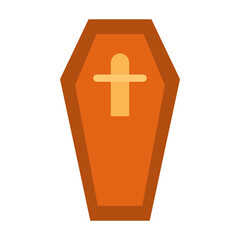 Obraz premium Coffin Vector Design Icon Style