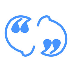 Quotes Vector Design Icon Style