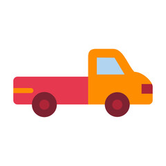 Pickup Truck Vector Design Icon Style