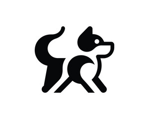 Clean and Minimalist Dog Logo Design for Pet Businesses