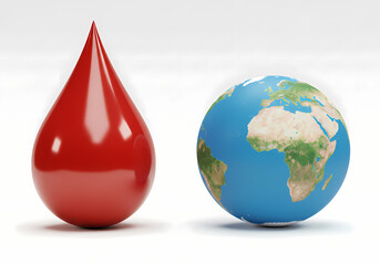 Obraz premium Global Blood Donation A World in Need