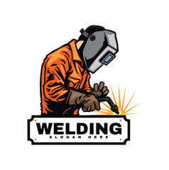 simple and attractive welding logo