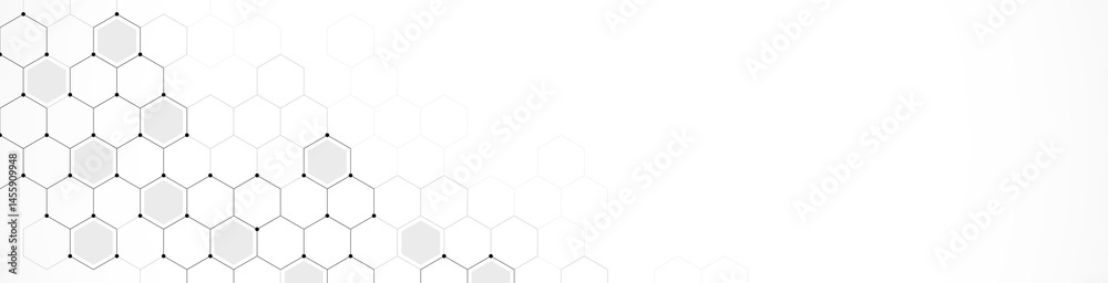Poster hexagons pattern. geometric abstract background with simple hexagonal elements. creative idea for me