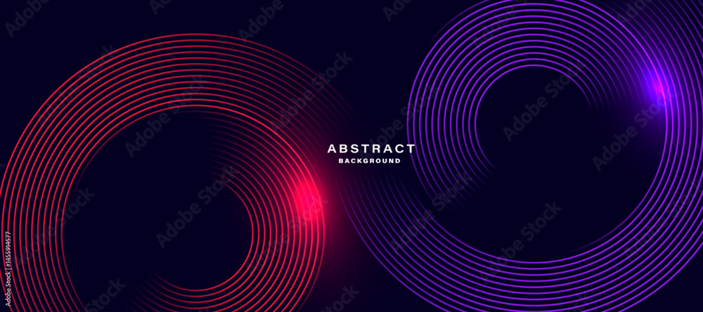 Poster abstract futuristic background. dynamic geometric lines. vector illustration.