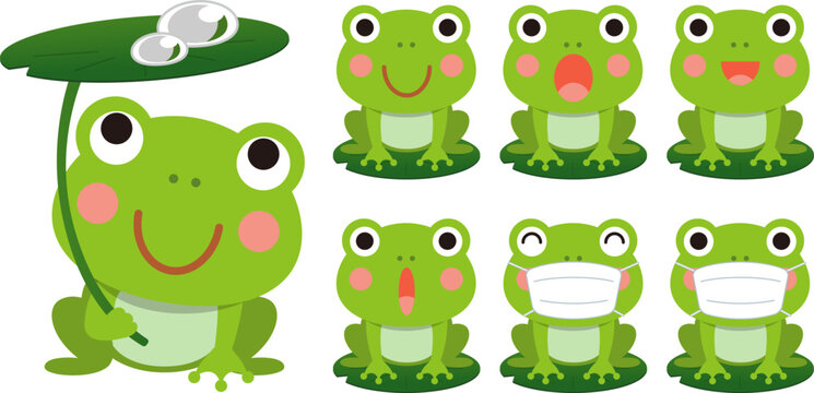 可愛いカエルのイラスト01