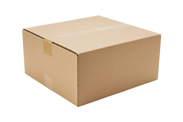 cardboard box isolated on transparent background 