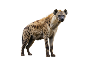 Spotted hyena isolated on transparent background 