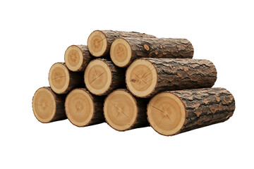 stack of wood isolated on transparent background png 