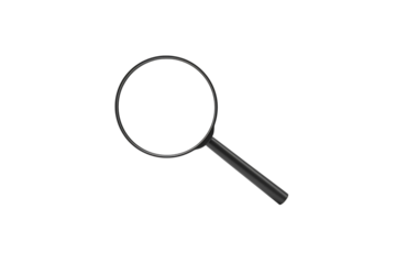 magnifying glass isolated on transparent background png 