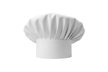 white chef hats isolated on transparent background png 