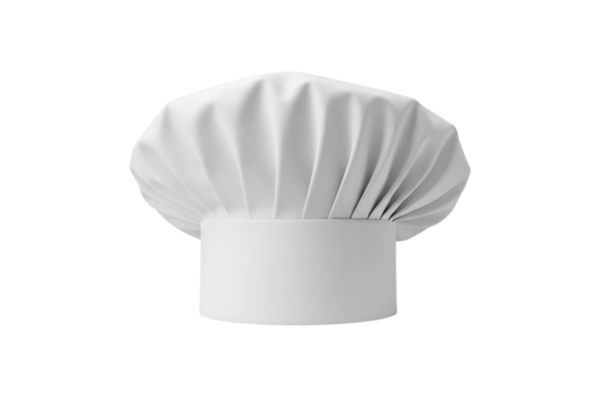 white chef hats isolated on transparent background png 