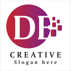 DE Creative Logo Concept New Locking