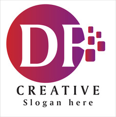 DR Creative Logo Concept New Locking