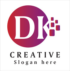 DK Creative Logo Concept New Locking