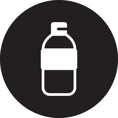 plastic bottle glyph icon