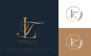 TL wedding concept monogram elegant and elegant logo