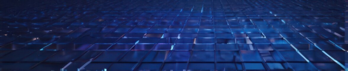 Fototapeta premium Blue gradient storm grid, abstract, futuristic, technological backdrop, abstract, futuristic, technology