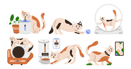 Pet care gadgets set