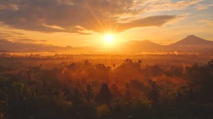 Obraz premium sunrise in the mountains