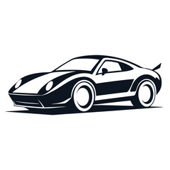 Fototapeta premium black sports car