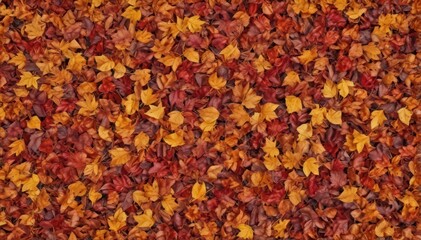 A carpet of crimson, gold, and russet leaves, crisp underfoot , fallen, naturephotography, october