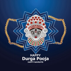 Happy durga pooja indian festival background
