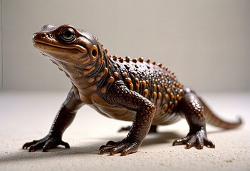 Obraz premium Picture Depicting Salamander statue isolated on a white background