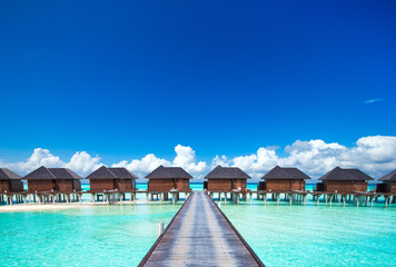 Beautiful beach. Tropical beach. Holiday and vacation concept. Sand, blue sea water, turquoise...