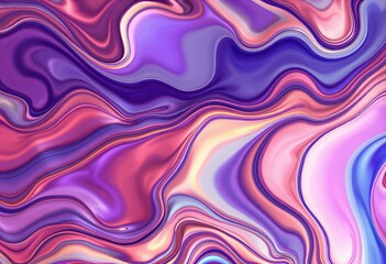 Obraz premium Featuring Fluid art with a metallic rainbow