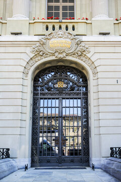 Bern, Switzerland - August 18. 2013: the Swiss National Bank (SNB) which is responsible for monetary policy in the country.