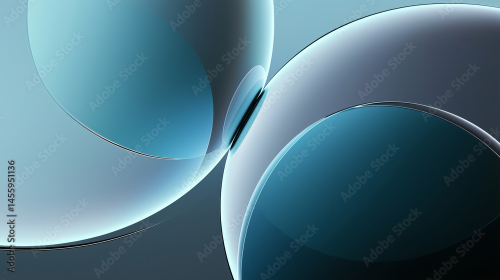 Poster Abstract colorful bubbles background. Wallpaper with modern circles. Generative ai