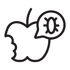 contamination line icon