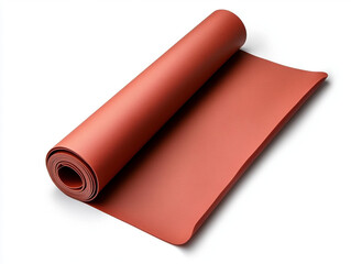 Silicone baking mat, isolated on white background, non-stick kitchen tool. 