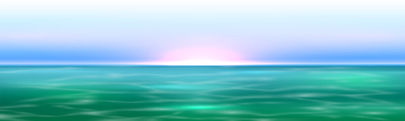 Fototapeta premium Turquoise Sea Ocean Scenery Seascape Calm Ocean