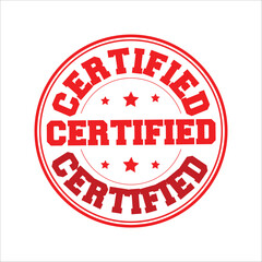 Certified Company Certificate Vector.