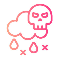 acid rain gradient icon