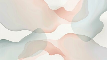 abstract fluid shapes in soft pastel colors
