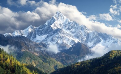 Fototapeta premium mountains and clouds