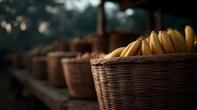 basket full of banansa
