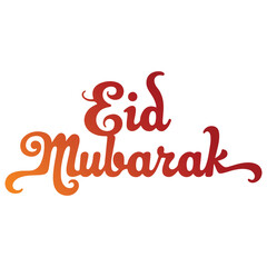 Eid mubarak typography design
