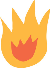 burning flame fire icon vector illustration