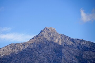 top of the famous Pico de la Concha mountain near Marbella, Andalusia, Spain