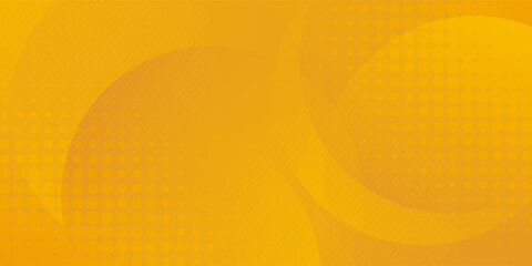 abstract yellow background with circular shapes and halftone composition. vector illustration