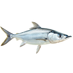 Silver fish swimming gracefully through clear waters in natural habitat