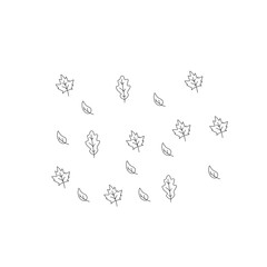 autumn leaf pattern lines