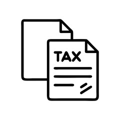 two pages with tax info on transparent background for web and graphic design