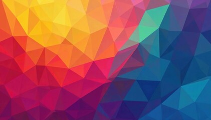 Fototapeta premium Geometric abstract shapes, vibrant color palette, modern style, abstract, motif, graphics