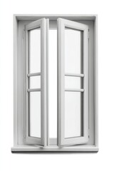 Open white double window frames embrace serenity, symbolizing fresh beginnings and Feng Shui's ethereal harmony on Imbolc